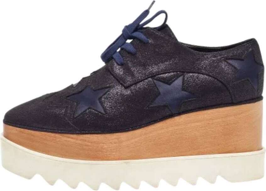 Stella McCartney Pre-owned Satin sneakers Black Dames