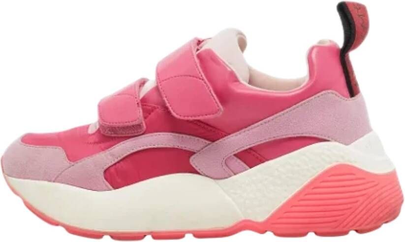 Stella McCartney Pre-owned Suede sneakers Pink Dames