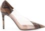 Stella Mccartney Python Print Transparante Pumps Brown Dames - Thumbnail 1