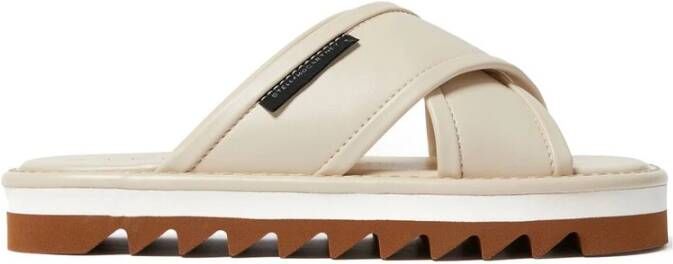 Stella Mccartney Roomwitte Slip-On Sneakers Beige Dames