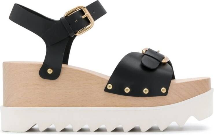 Stella Mccartney Hoge hak platform sandalen Black Dames