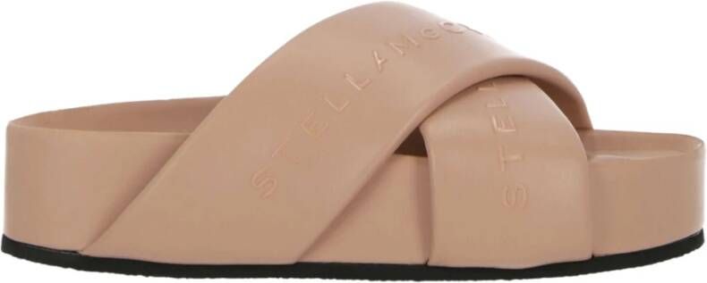 Stella Mccartney Blush Pink Platform Slides Pink Dames