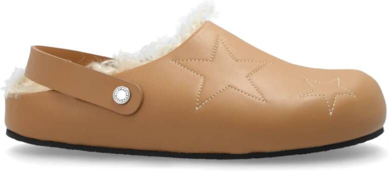 Stella Mccartney Slippers gemaakt van eco-leer Beige Dames