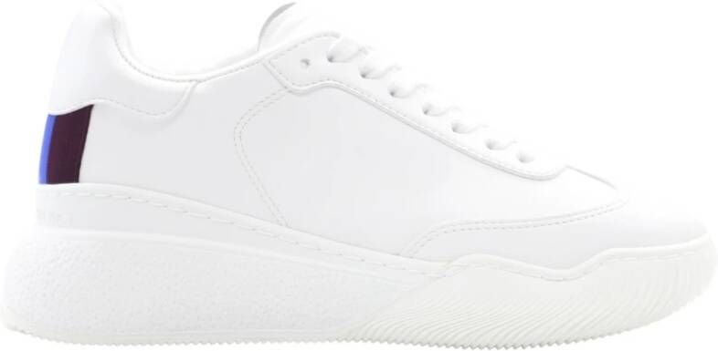 Stella Mccartney Beige Modieuze Sneakers met Ronde Neus en Veters Beige Dames