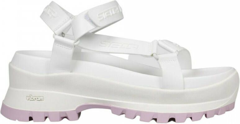 Stella Mccartney Platform Sandalen met Verstelbare Bandjes White Dames