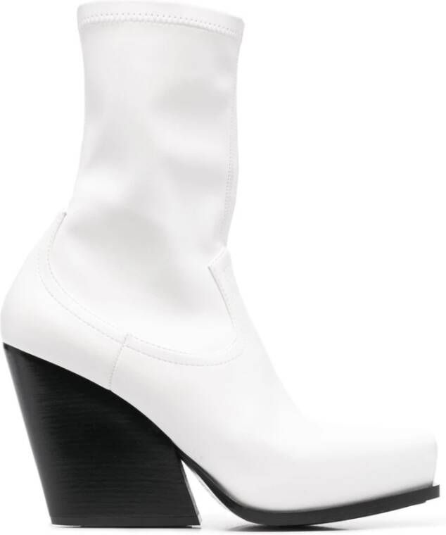 Stella Mccartney Witte Cowboy Laarzen met Westerse Stijl White Dames