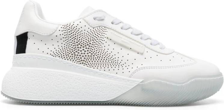 Stella Mccartney Witte Geperforeerde Sneakers White Dames