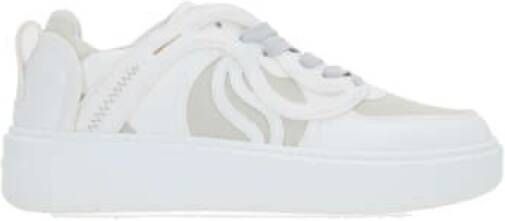 Stella Mccartney Witte lage sneakers met vegan print White Dames