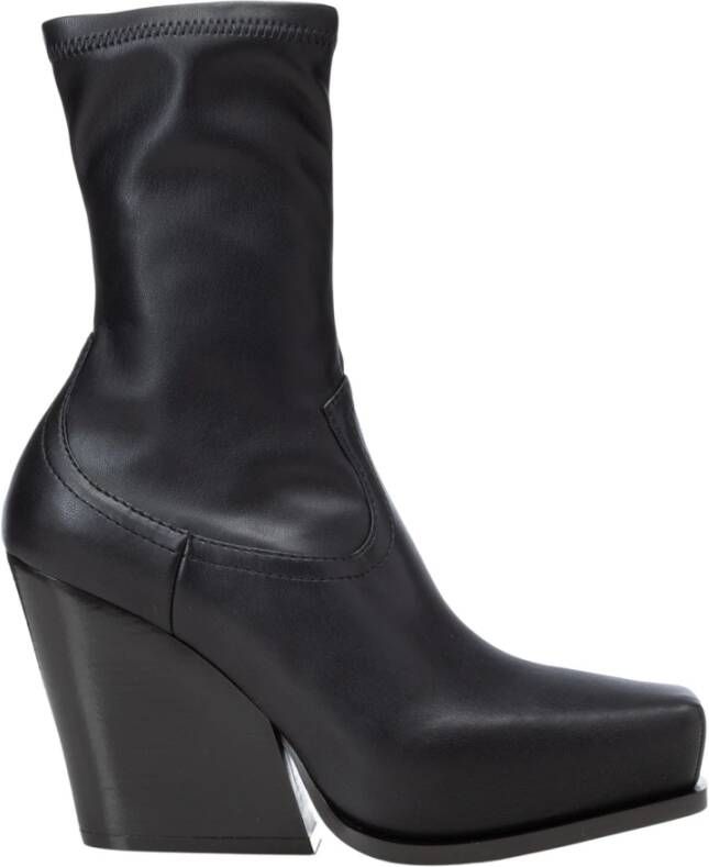 Stella Mccartney Zwarte Alter Mat Cuban Heel Laarzen Black Dames