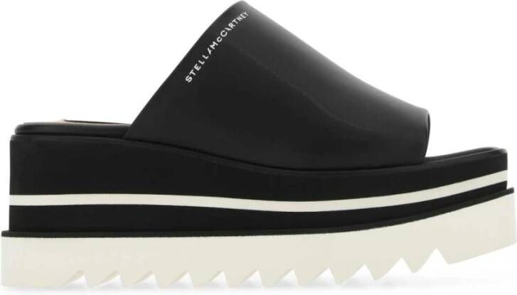 Stella Mccartney Zwarte Alter Mat Sneak Elyse Pantoffels Black Dames