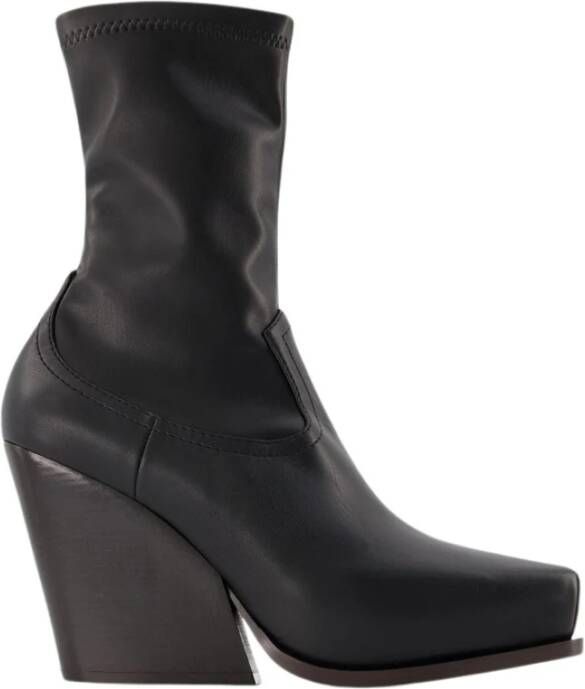 Stella Mccartney Zwarte Cowboy Laarzen van Synthetisch Leer Black Dames