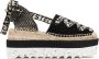 Stella Mccartney Zwarte Lace-Up Espadrilles Sandalen Black Dames - Thumbnail 1