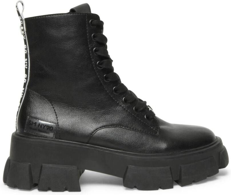 Steve Madden Chunky Sole Leren Laarzen Zwart Dames