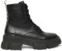 Steve Madden Chunky Sole Leren Laarzen Black Dames - Thumbnail 3