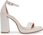 Steve Madden Crème Hoge Hak Sandalen White Dames - Thumbnail 4