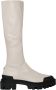 Steve Madden Ecopelle Elastische Laars in Panna White Dames - Thumbnail 1