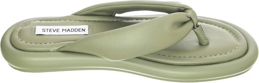 Steve Madden Groene Synthetische Sandalen Lage Profiel Green Dames