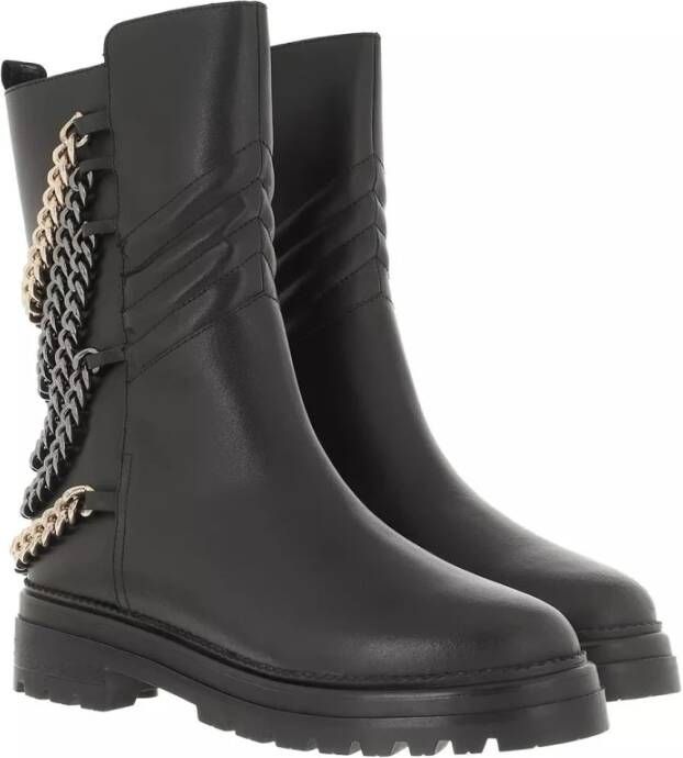 Steve Madden Hearts Zwart Multi Leren Bootie Black Dames