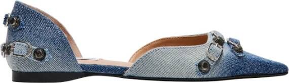 Steve Madden Heldere Blauwe Platte Schoenen Blue Dames