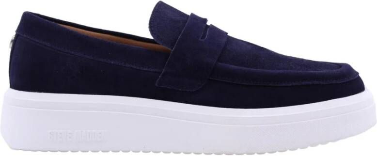 Steve Madden Klassieke Mocassin Loafers voor Mannen Blue Heren