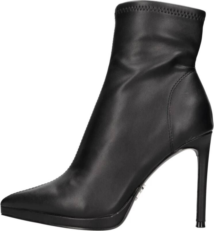 Steve Madden Zwarte Kaylani Enkellaars met Stiletto Hak Black Dames