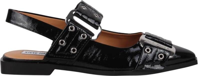 Steve Madden Lakleren Vierkante Neus Sandalen Black Dames