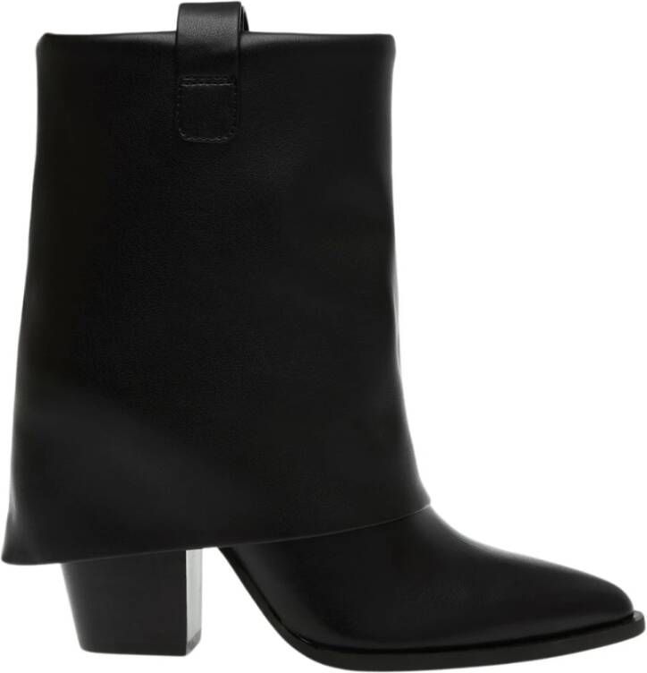 Steve Madden Lark Zwarte Western Stijl Enkellaars Black Dames