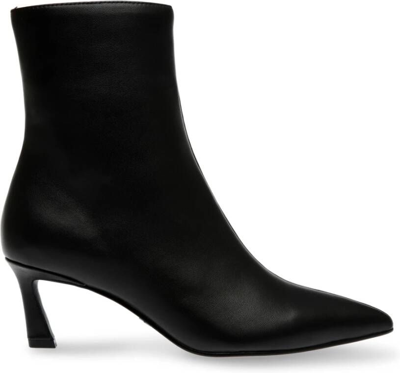 Steve Madden Leren platte schoenen met zijrits Black Dames