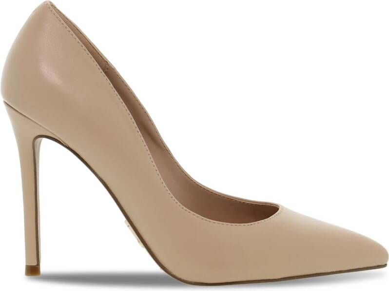 Steve Madden Leren pump voor vrouwen beige 10 cm hak Beige Dames