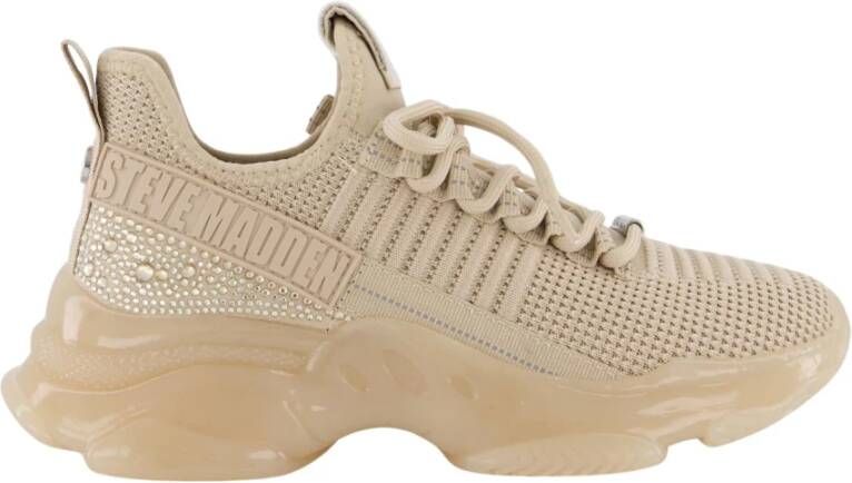 Steve Madden Maxilla-R-E Sneaker Beige Dames