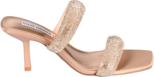 Steve Madden Roze Glitter Stoffen Sandalen Pink Dames