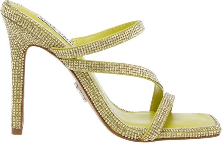 Steve Madden "Neo Strass Hoge Hak Sandalen" Geel Dames