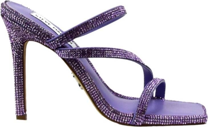 Steve Madden "Neo Strass Hoge Hak Sandalen" Paars Dames