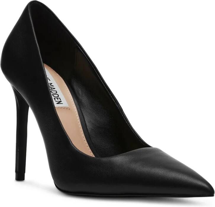 Steve Madden Platte Leren Schoenen Black Dames