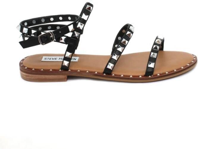 Steve Madden Platte Sandalen Black Dames