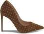 Steve Madden Pump voor dames van suède leer met studs Bruin Dames - Thumbnail 1