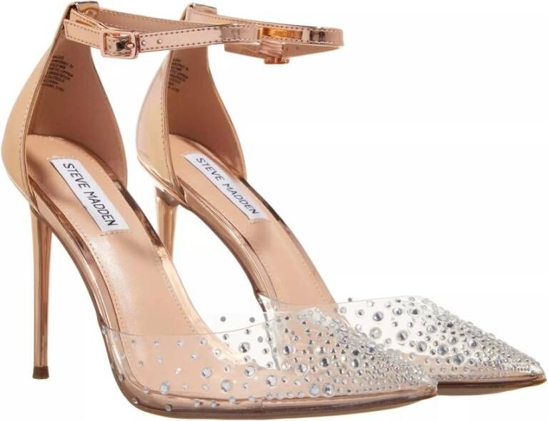 Steve Madden Rose Gouden Stiletto met Decoratieve Stenen Gray Dames