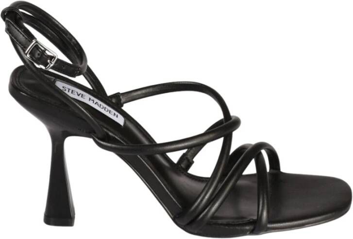 Steve Madden Gelamineerde hoge hak sandalen Black Dames