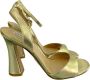 Steve Madden Elegante Leren Hoge Hak Sandalen Yellow Dames - Thumbnail 1