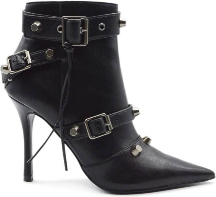 Steve Madden Stijlvolle Fortitude Laarzen met 10cm Hak Black Dames