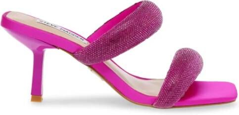 Steve Madden Stijlvolle Magenta Hakken Mules Roze Dames