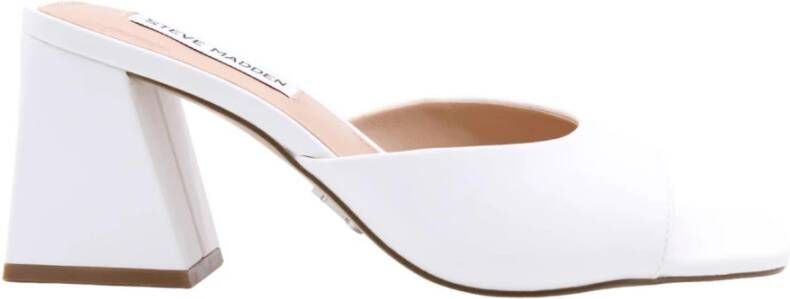 Steve Madden Stijlvolle Muiltjes voor Vrouwen White Dames