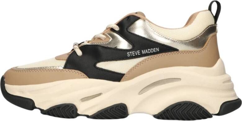 Steve Madden Trendy Bruin Beige Runner Sneakers Multicolor Dames