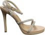 Steve Madden Zilveren Strass Hoge Hak Sandalen Roze Dames - Thumbnail 1