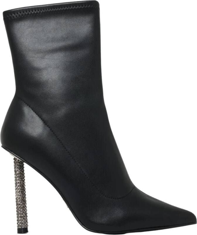 Steve Madden Zwarte Eco-Leren Stiletto Laars Black Dames