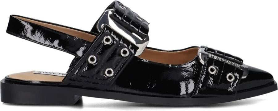 Steve Madden Zwarte Grand Ave Ballerina's Black Dames