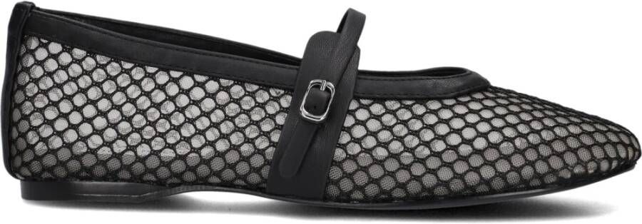 Steve Madden Zwarte Mesh Ballerina's Rejoice-m Black Dames