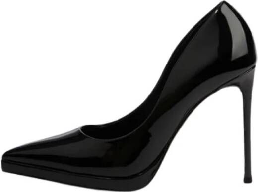 Steve Madden Zwarte platte schoenen met glanzende afwerking Black Dames