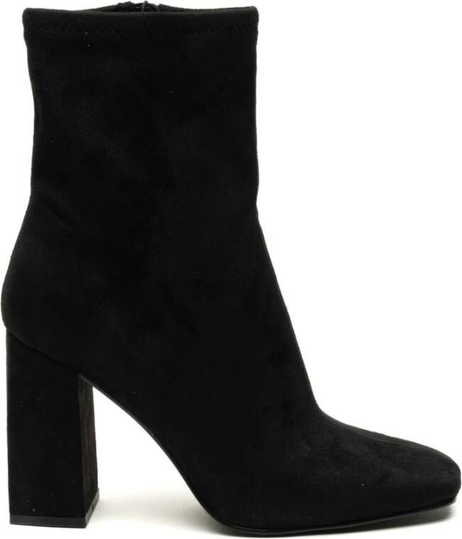 Steve Madden Zwarte Traverse Enkellaarzen Black Dames