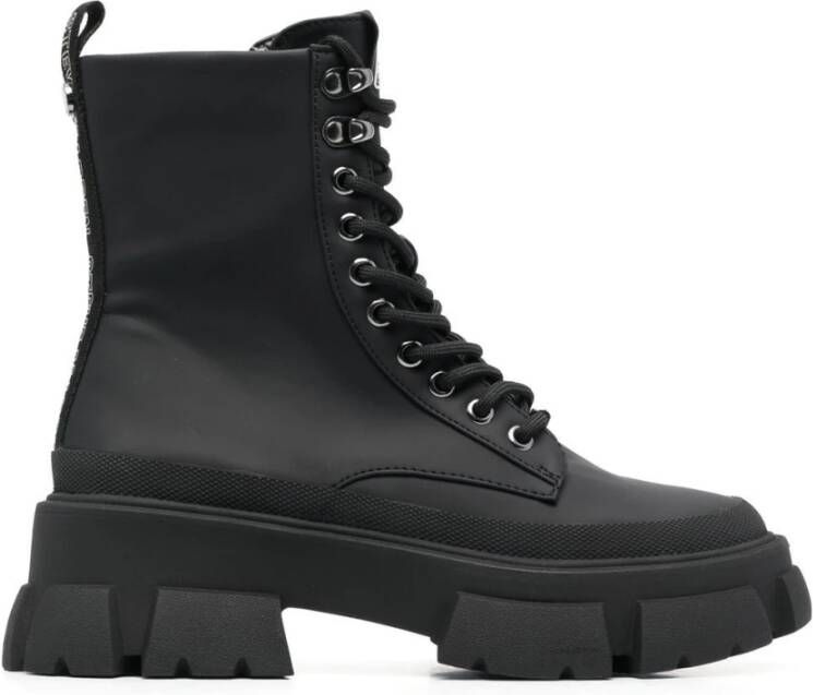 Steve Madden Zwarte Veterschoenen Zwart Dames